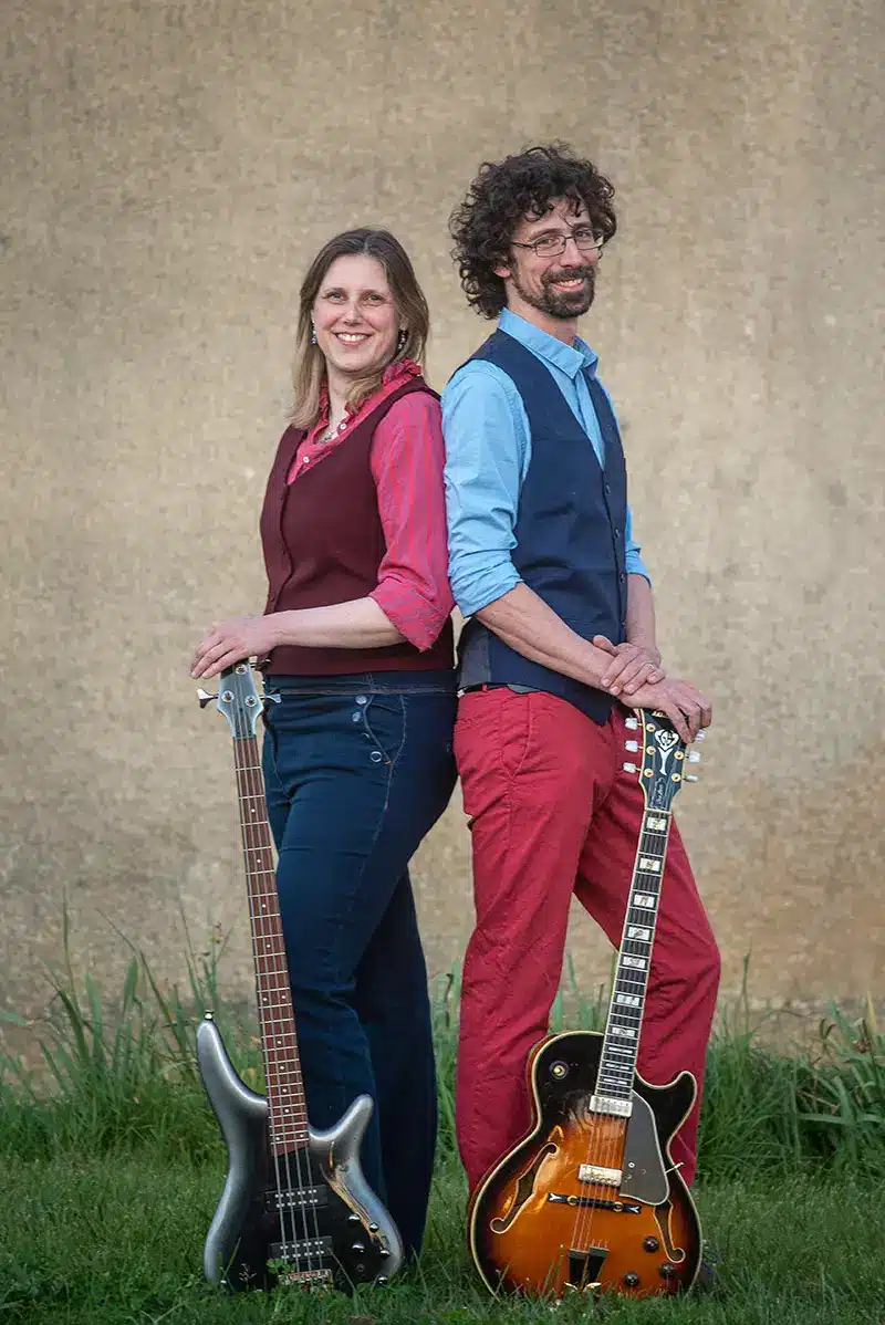 Guitar, bass, and vocal duo Guitar, bass, and vocal duo